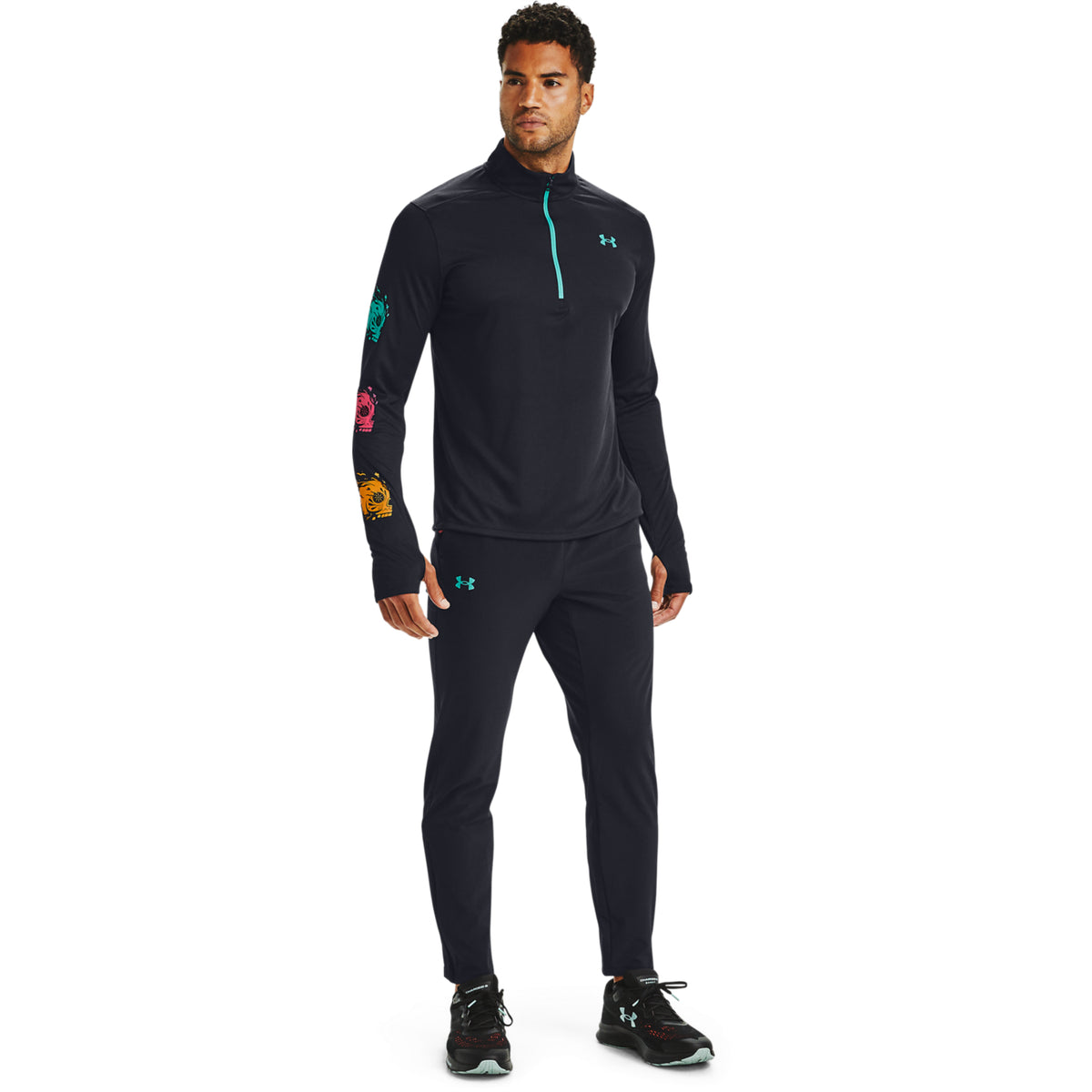 Polerón UA Speed Stride Day Of The Dead ½ Zip para Hombre
