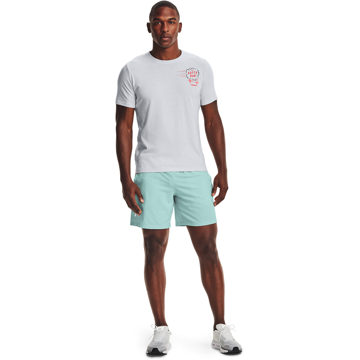 Polera Manga Corta UA How's My Running para Hombre