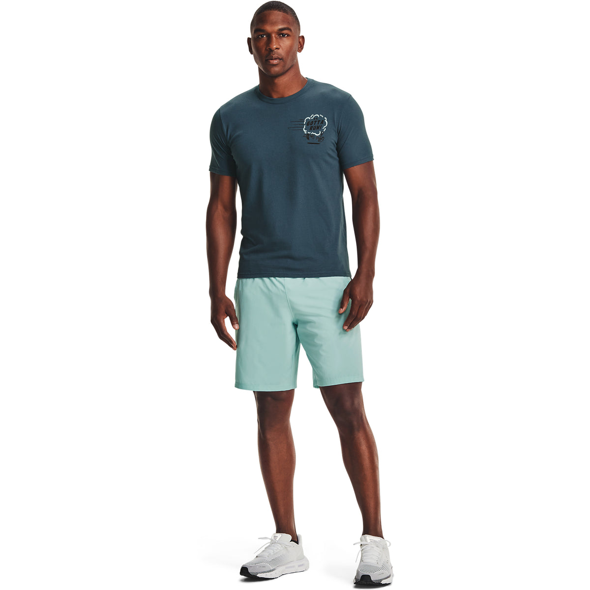 Polera Manga Corta UA How's My Running para Hombre