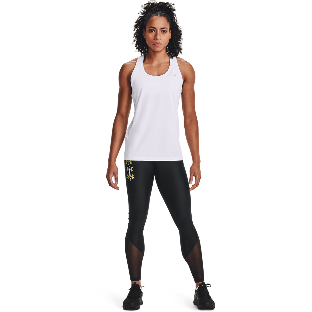 Leggings HeatGear® Armour Mesh Wordmark para Mujer
