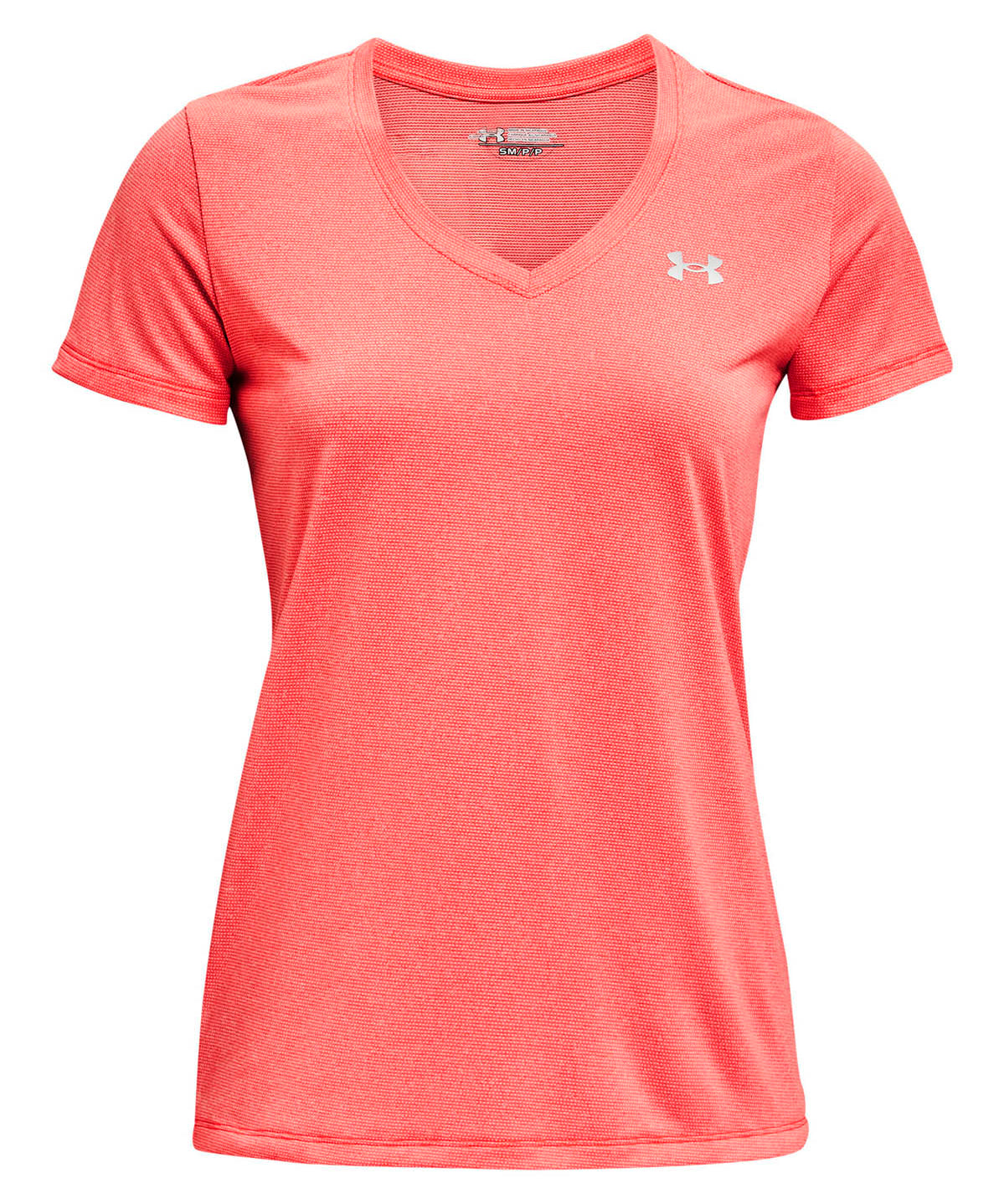 Polera manga corta con cuello en V UA Tech™ Bubble Heather para mujer
