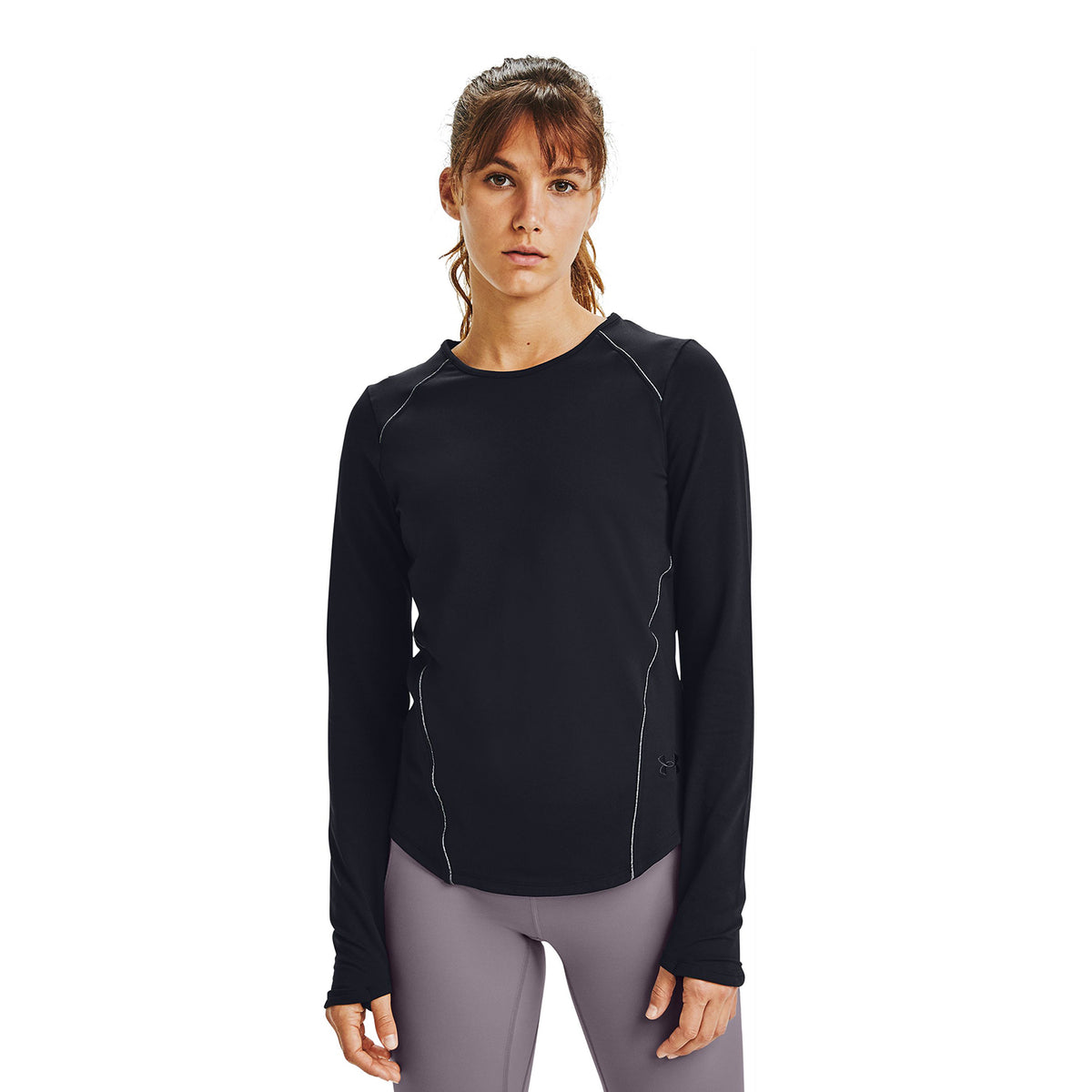 Polera manga larga UA HydraFuse Crew para mujer