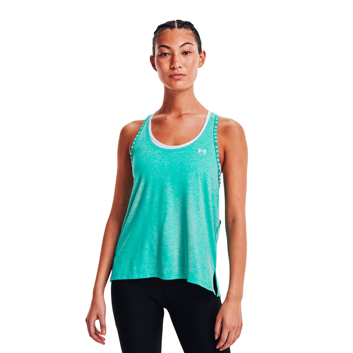 Polera sin manga UA Knockout Mesh Back para Muj