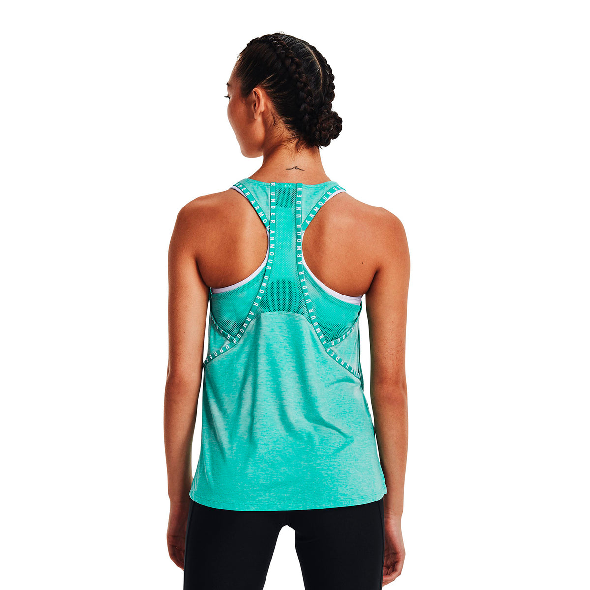 Polera sin manga UA Knockout Mesh Back para Muj