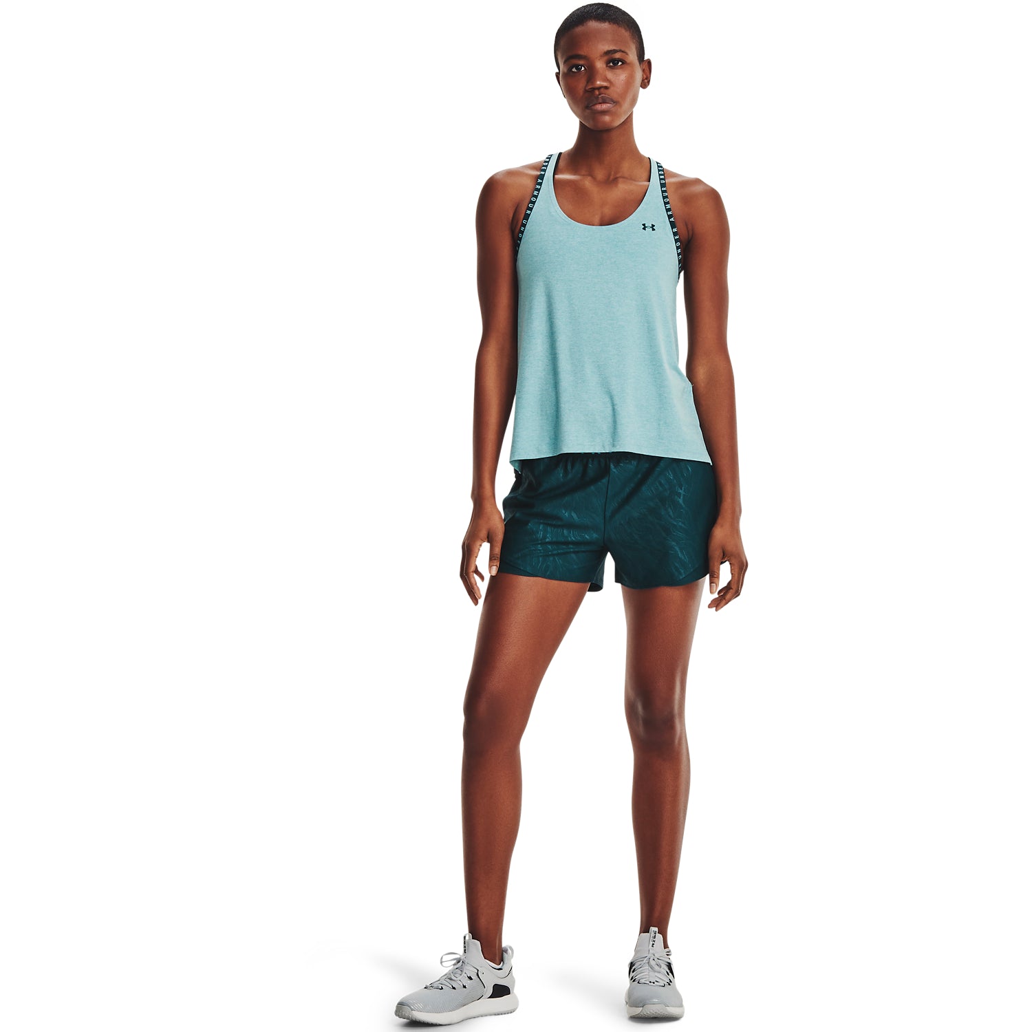 Polera sin manga UA Knockout Mesh Back para Muj