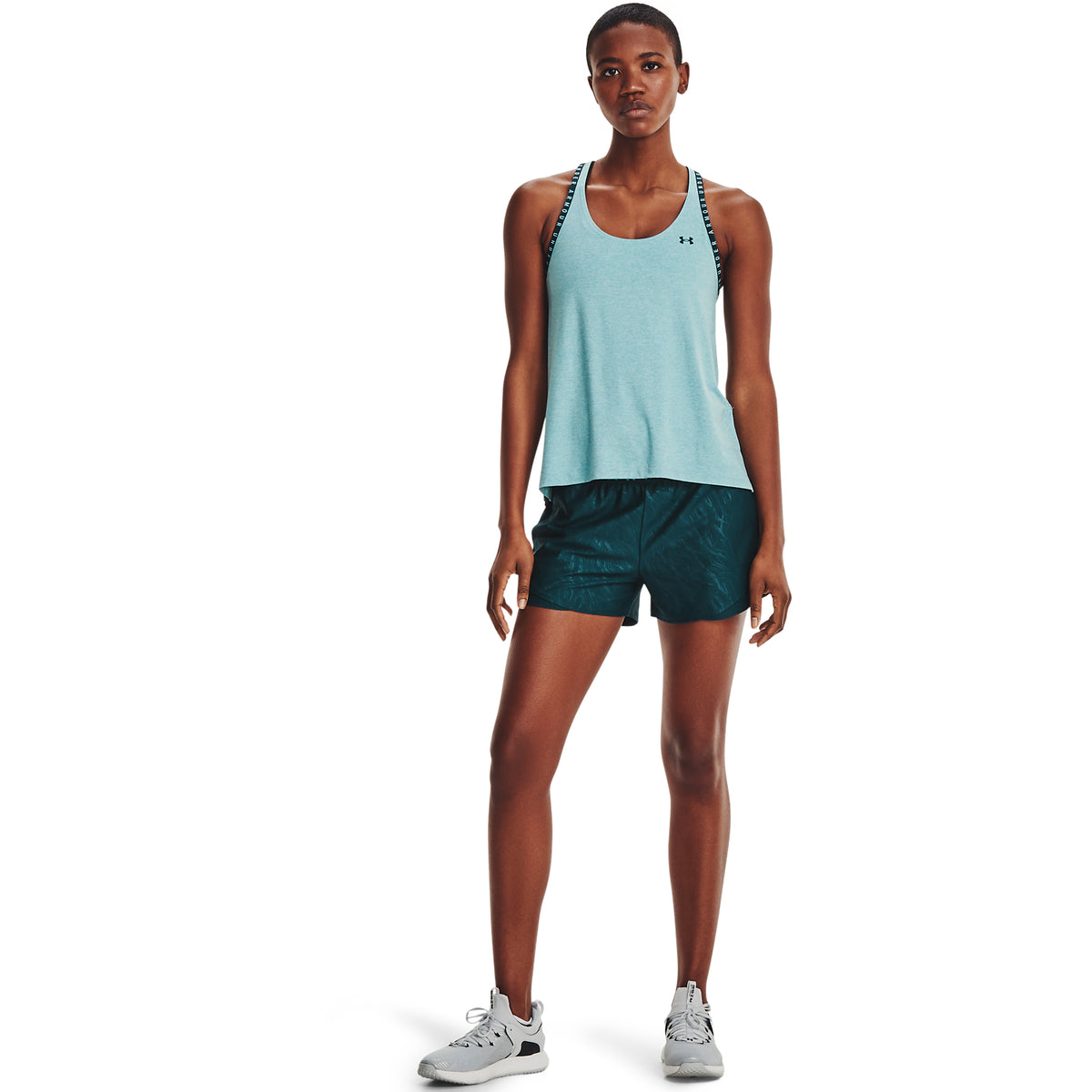 Polera sin manga UA Knockout Mesh Back para Muj