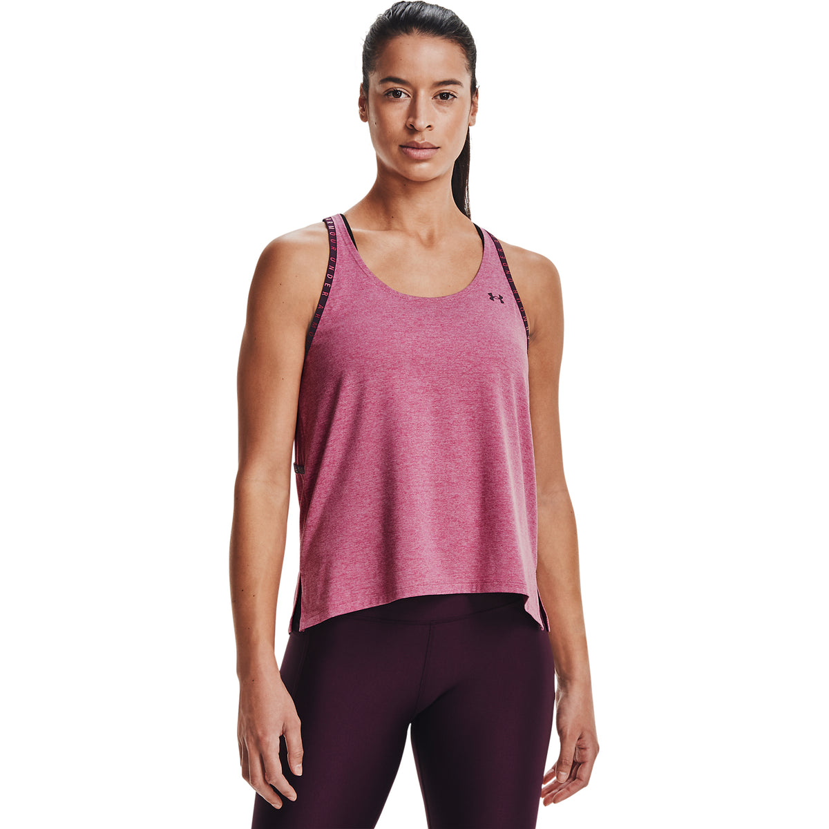 Polera sin manga UA Knockout Mesh Back para Muj