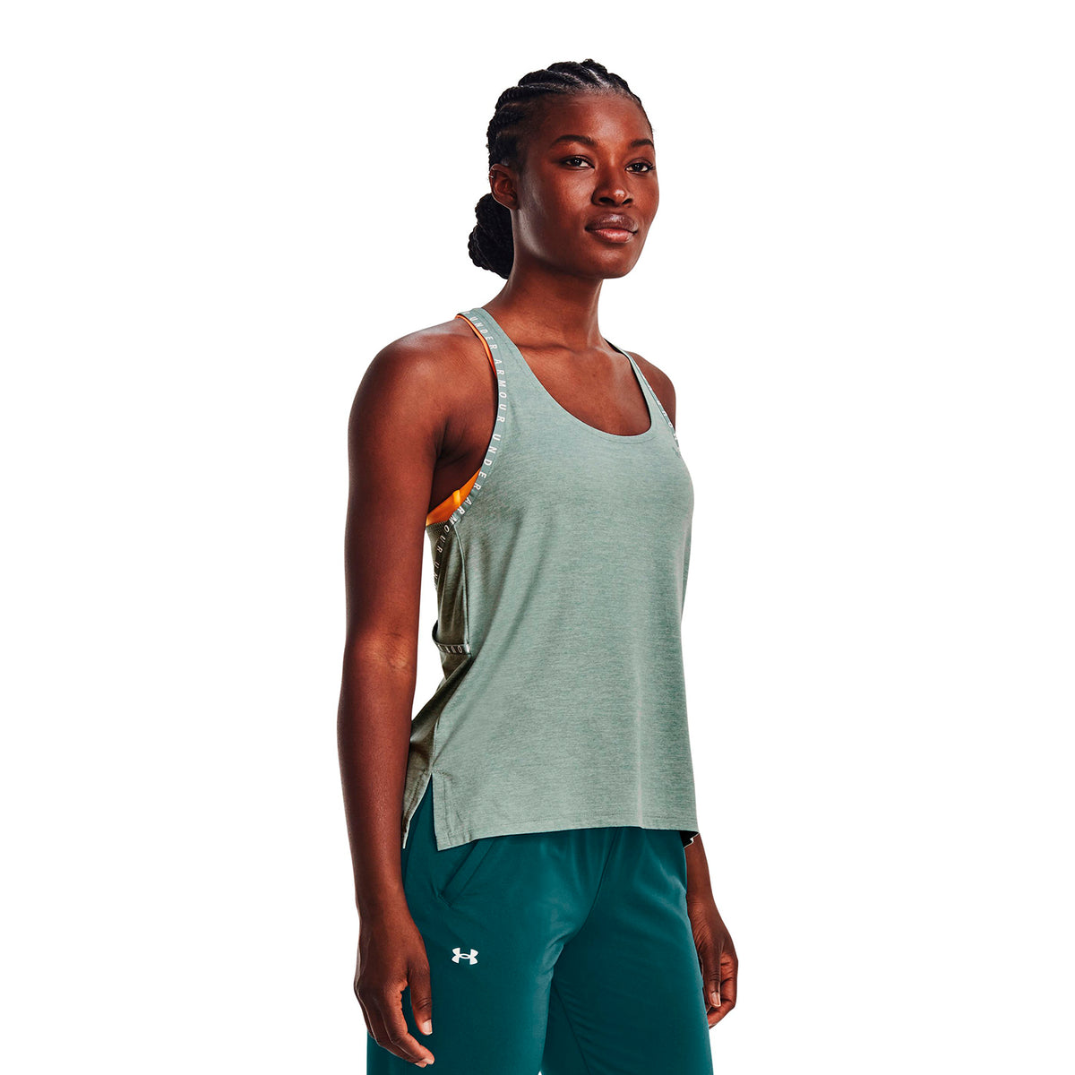 Polera sin manga UA Knockout Mesh Back para Muj