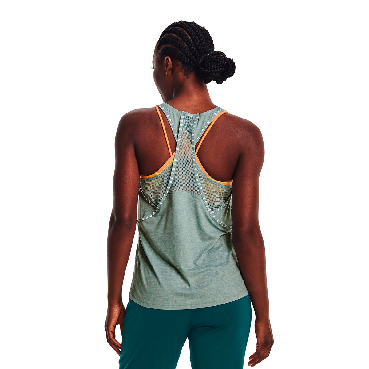 Polera sin manga UA Knockout Mesh Back para Muj