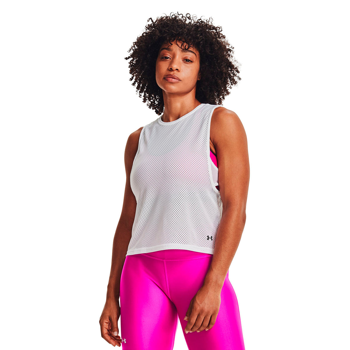 Polera sin mangas HeatGear® Armour Muscle Mesh para Mujer