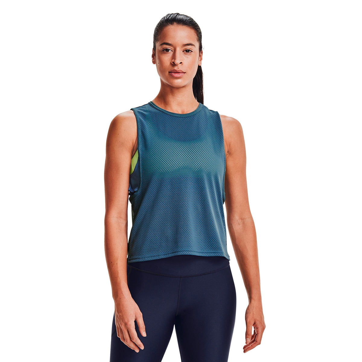 Polera sin mangas HeatGear® Armour Muscle Mesh para Mujer