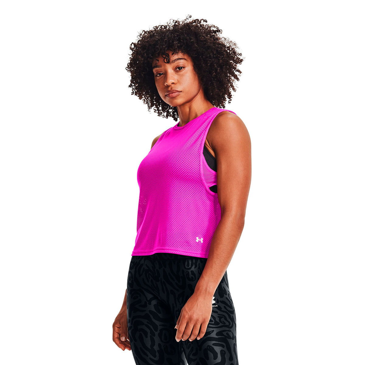 Polera sin mangas HeatGear® Armour Muscle Mesh para Mujer