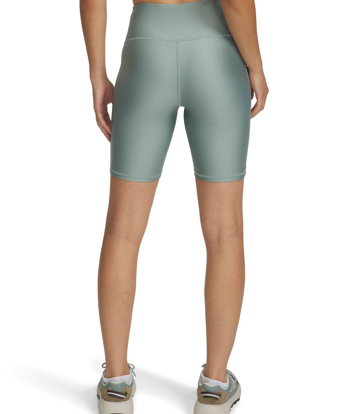Calzas Under Armour tech bike shorts verde para mujer