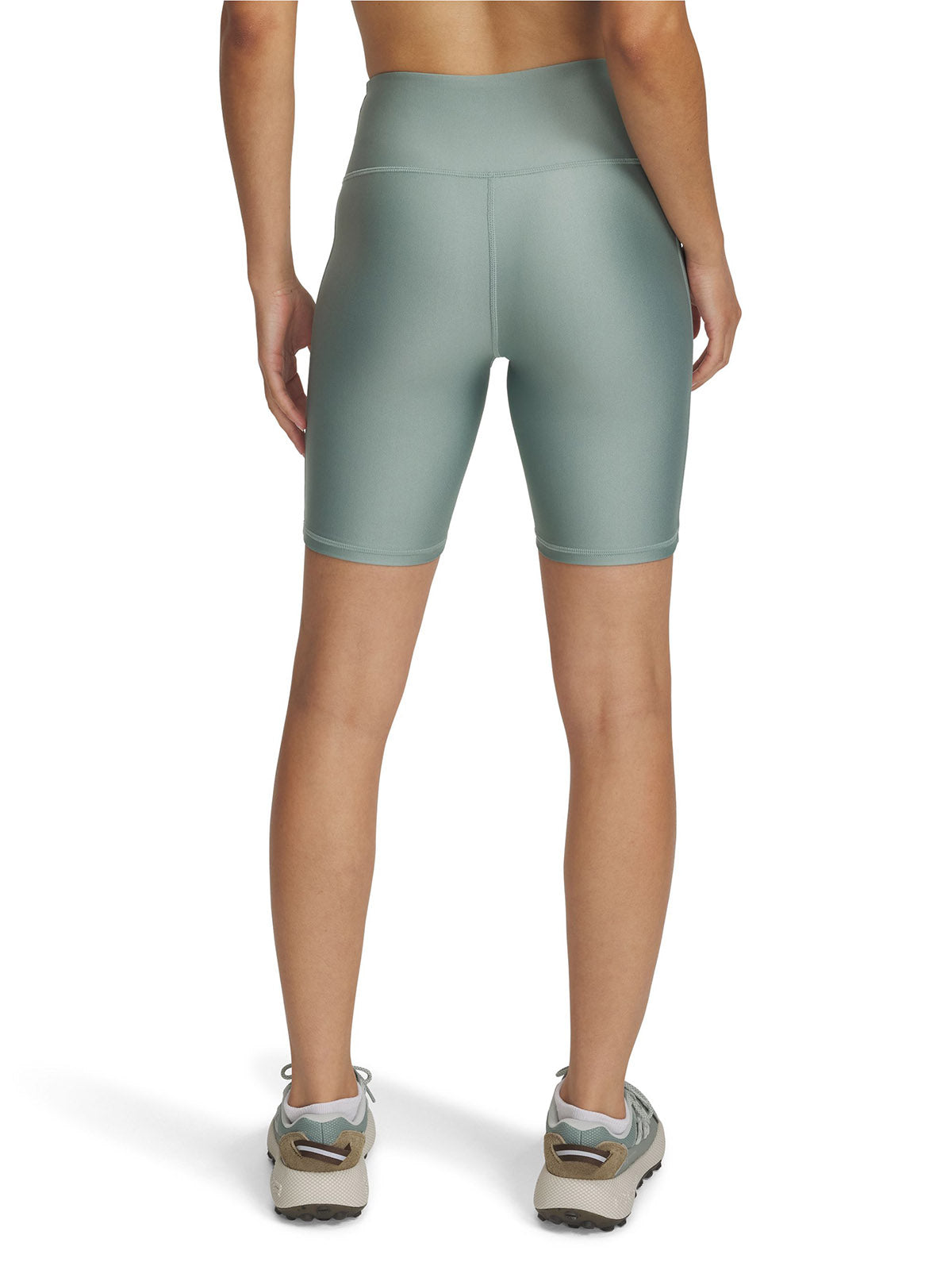 Calzas Under Armour tech bike shorts verde para mujer