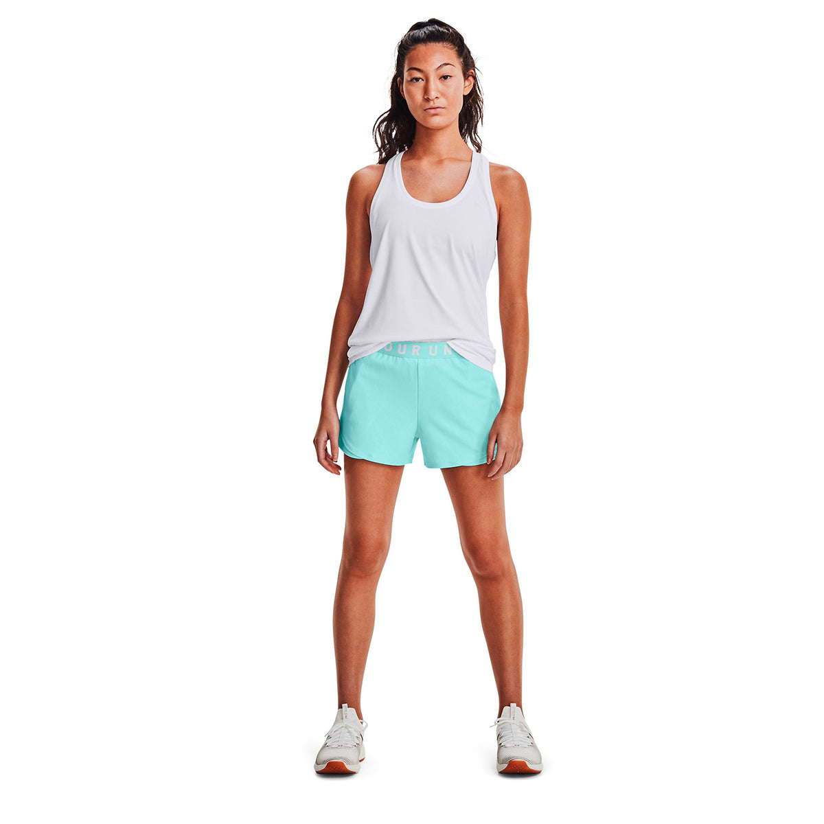 Shorts UA Play Up 3.0 Emboss para mujer