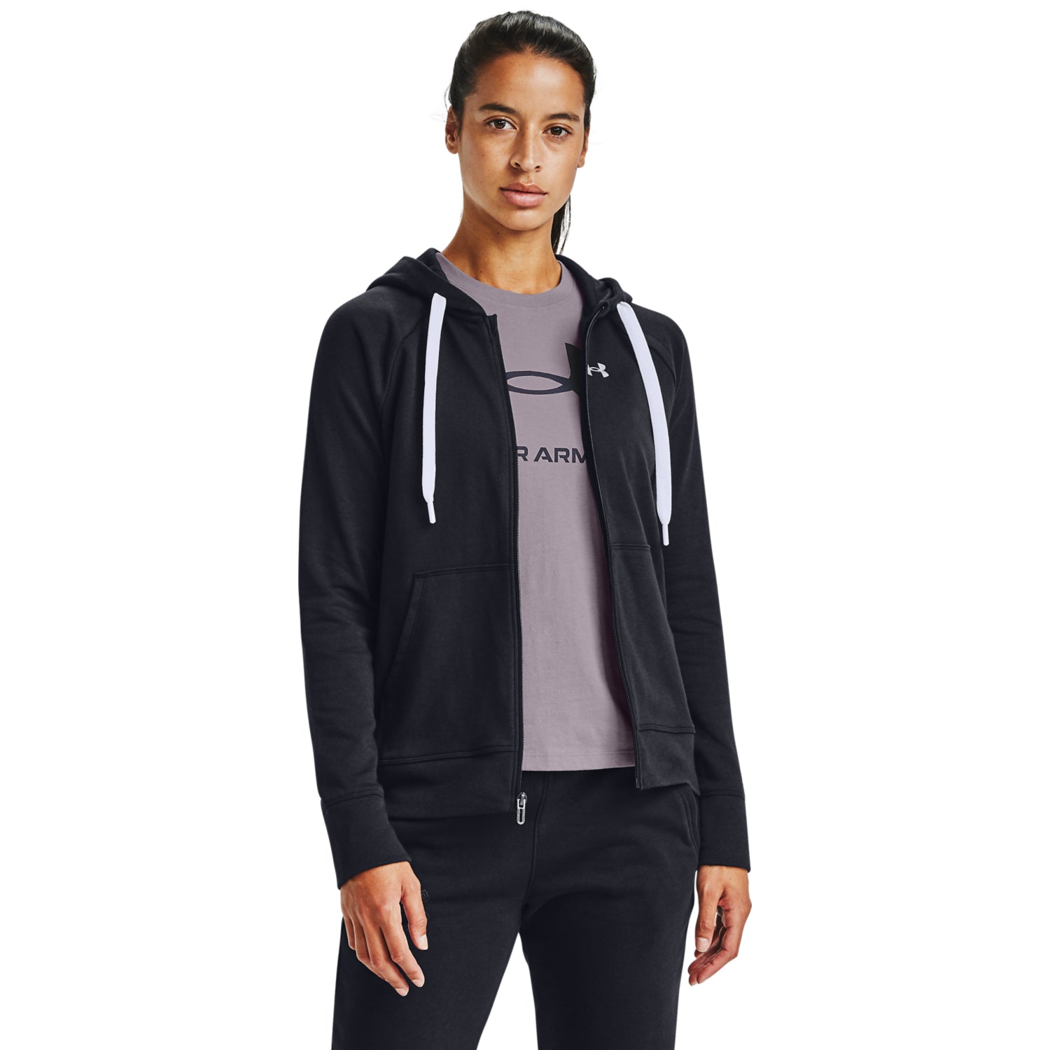 Polerón UA Rival Terry Full Zip para Mujer