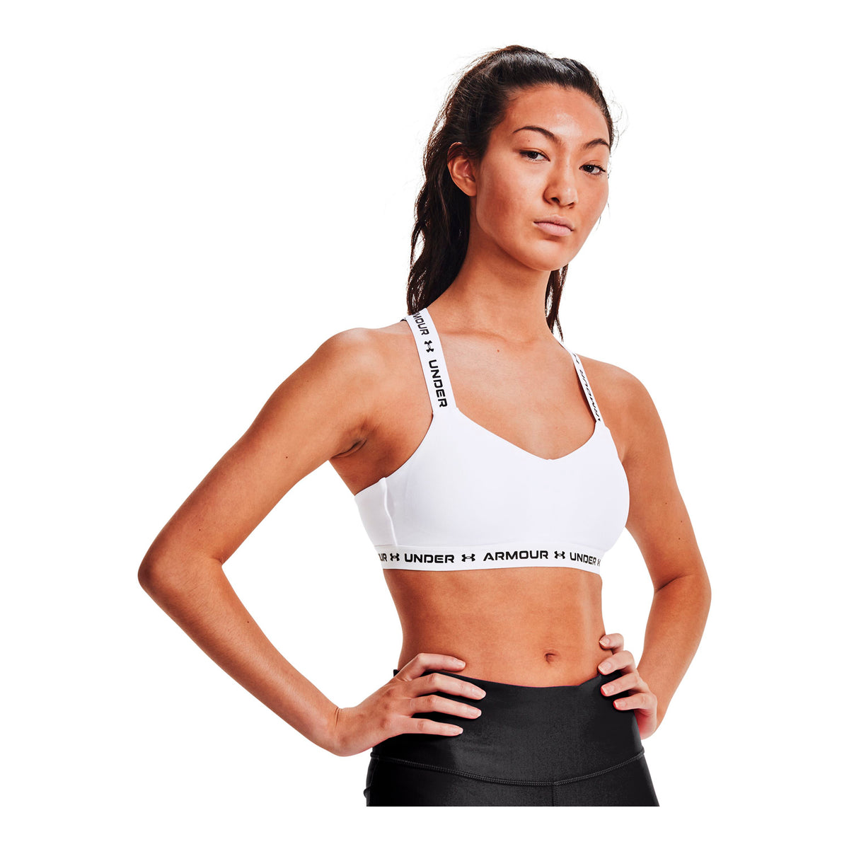 Sostén Crossback Low-Blk para Mujer Under Armour