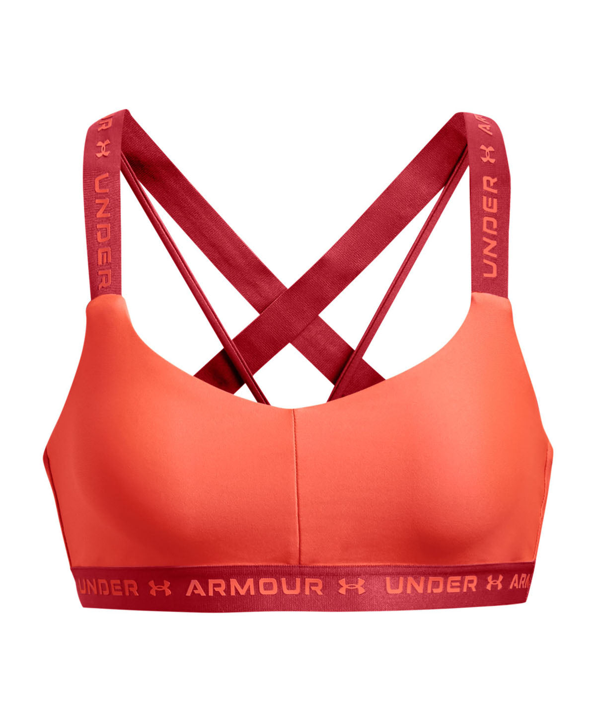 Sostén deportivo bajo UA Crossback para mujer