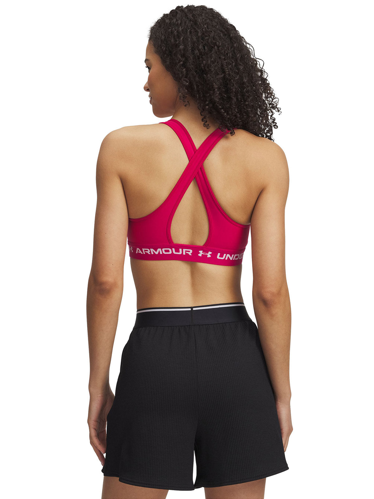 Sostén deportivo armour® mid crossback morado para mujer Under Armour