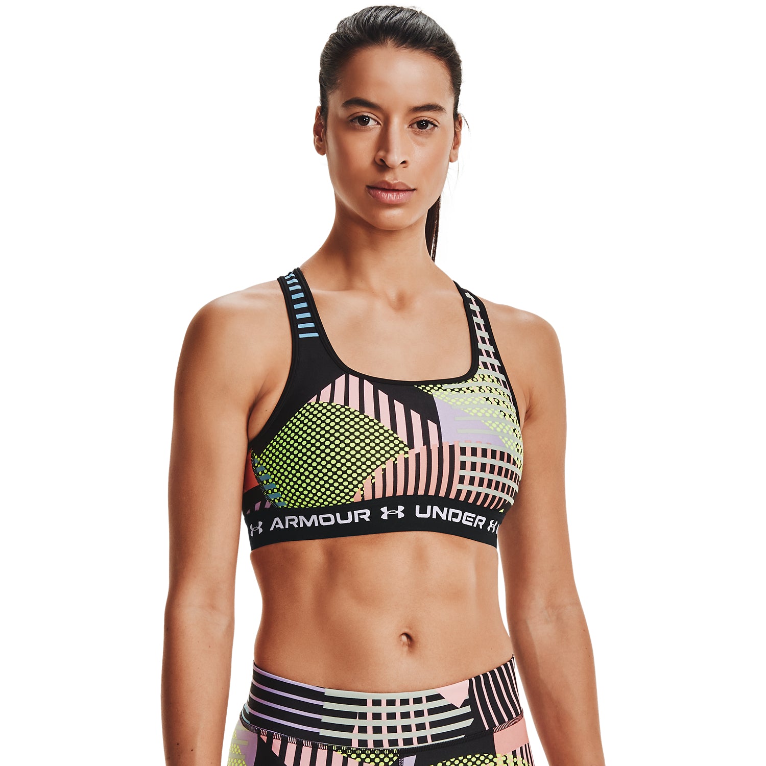Sostén Deportivo Under Armour Mid Crossback Printed para Mujer