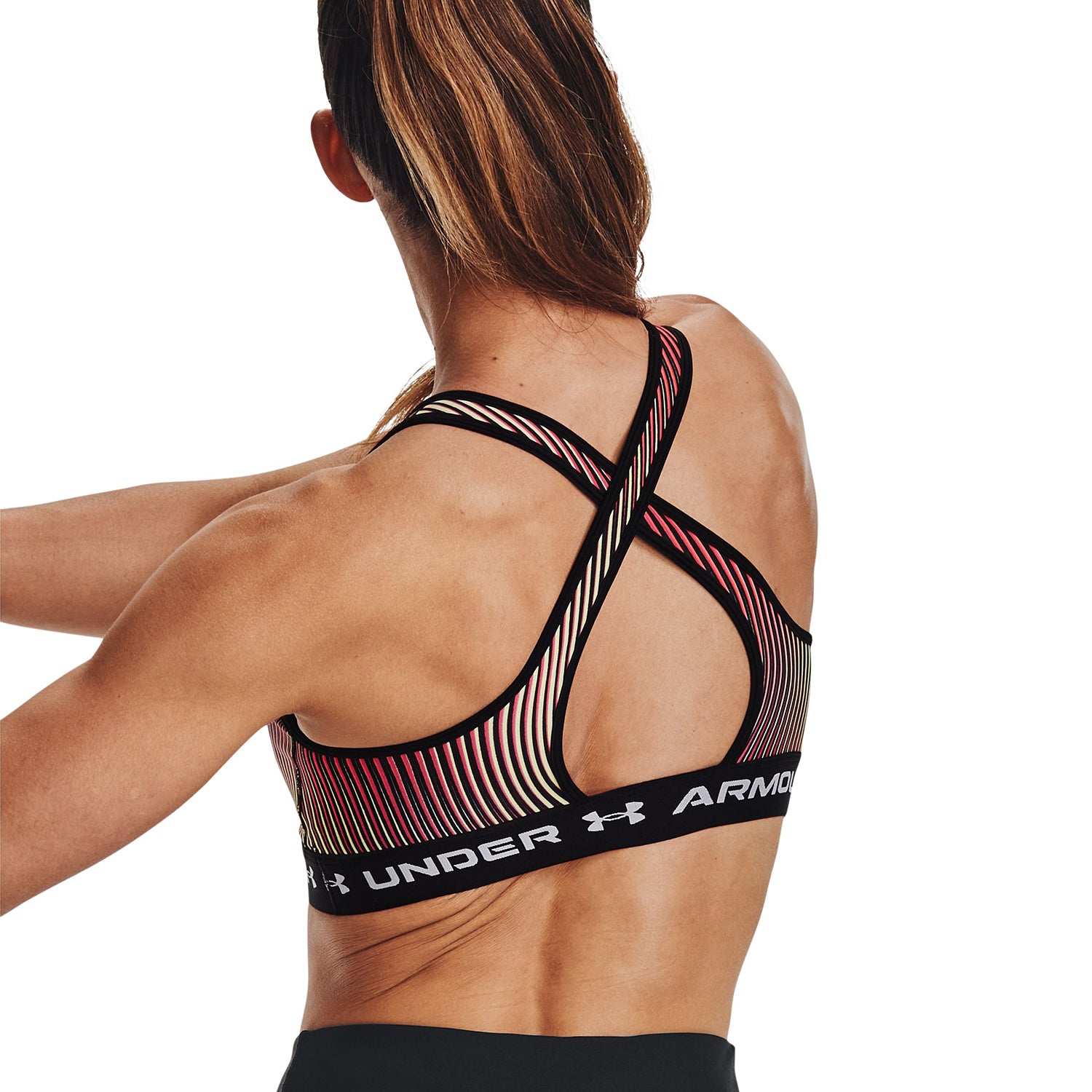 Sostén Deportivo Under Armour Mid Crossback Printed para Mujer