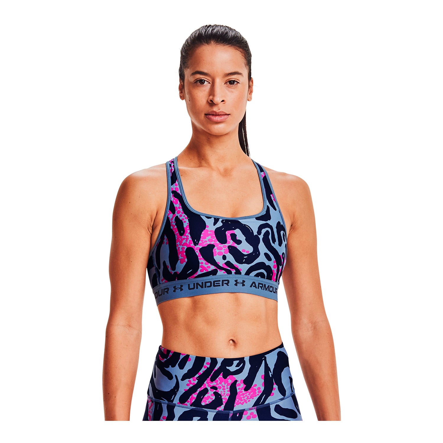 Sostén Deportivo Under Armour Mid Crossback Printed para Mujer