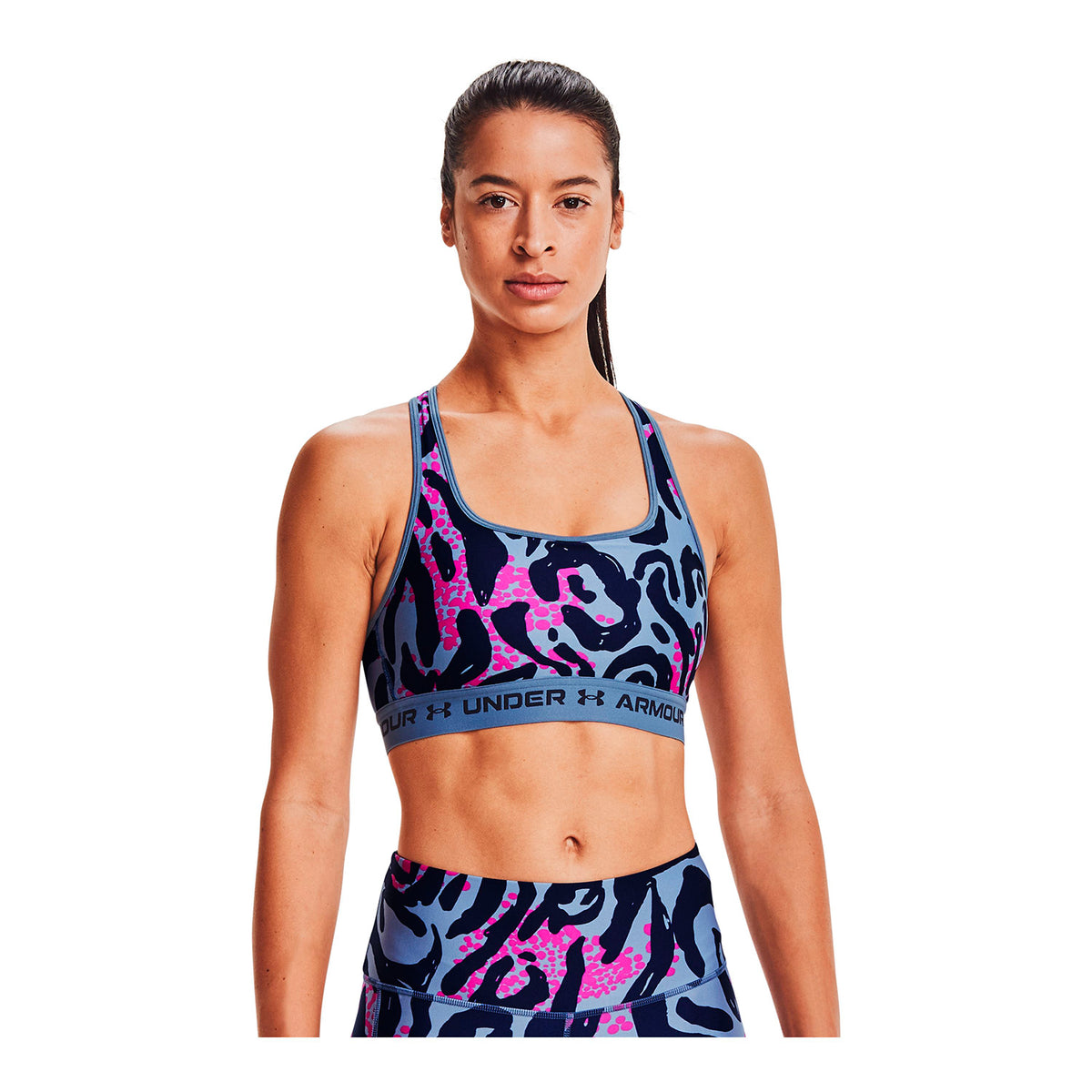 Sostén Deportivo Under Armour Mid Crossback Printed para Mujer