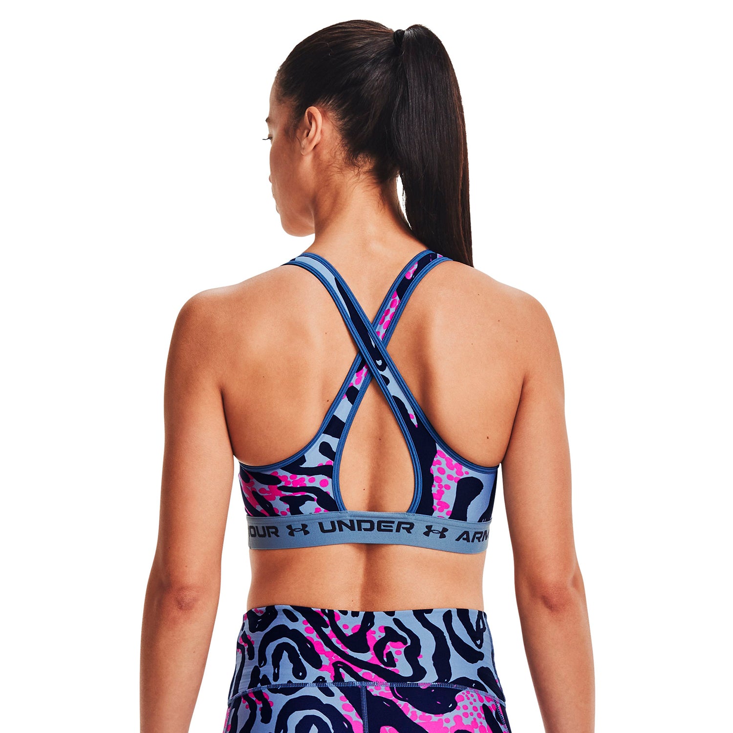 Sostén Deportivo Under Armour Mid Crossback Printed para Mujer