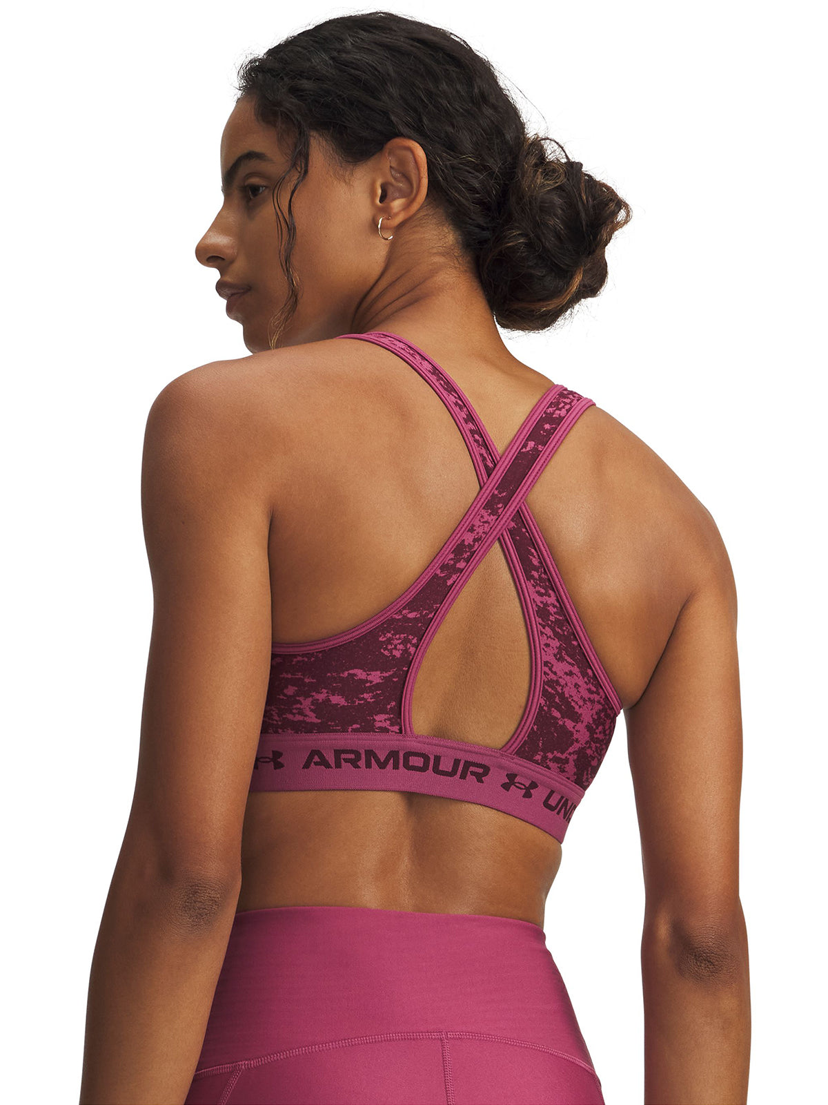 Peto de Entrenamiento para Mujer Crossback mid Rojo Under Armour