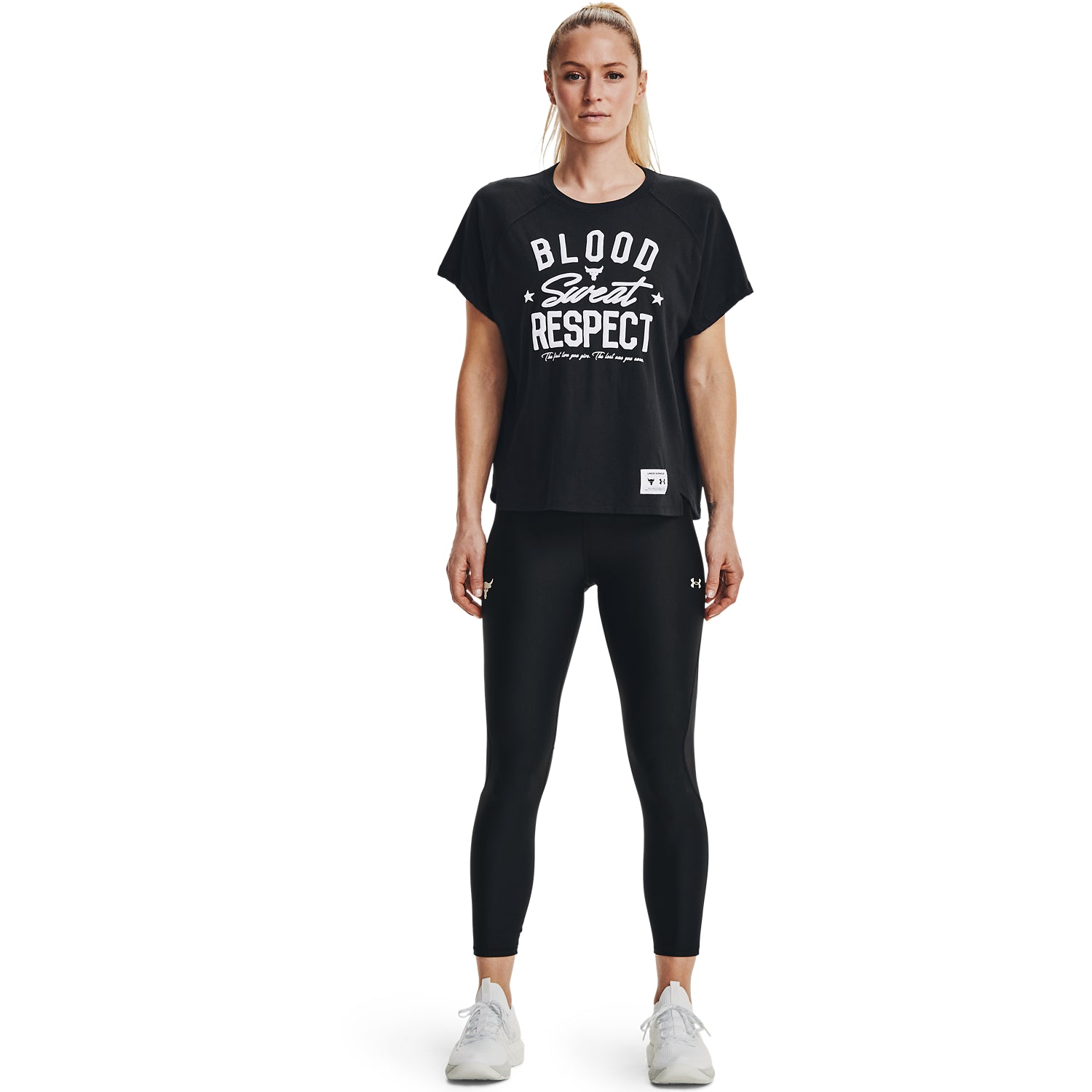 Polera Manga Corta Ua Project Rock Bsr Ss para Mujer