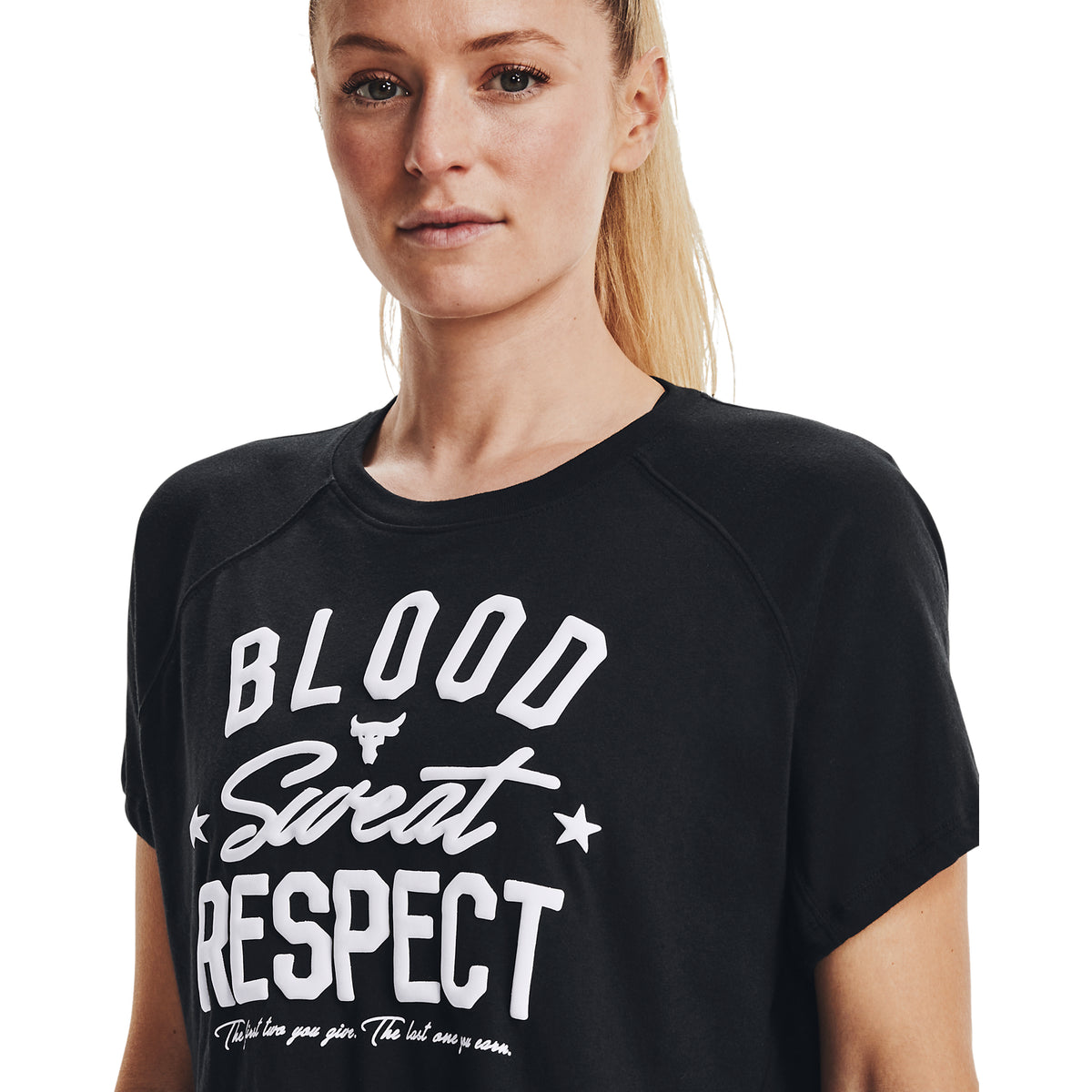 Polera Manga Corta Ua Project Rock Bsr Ss para Mujer