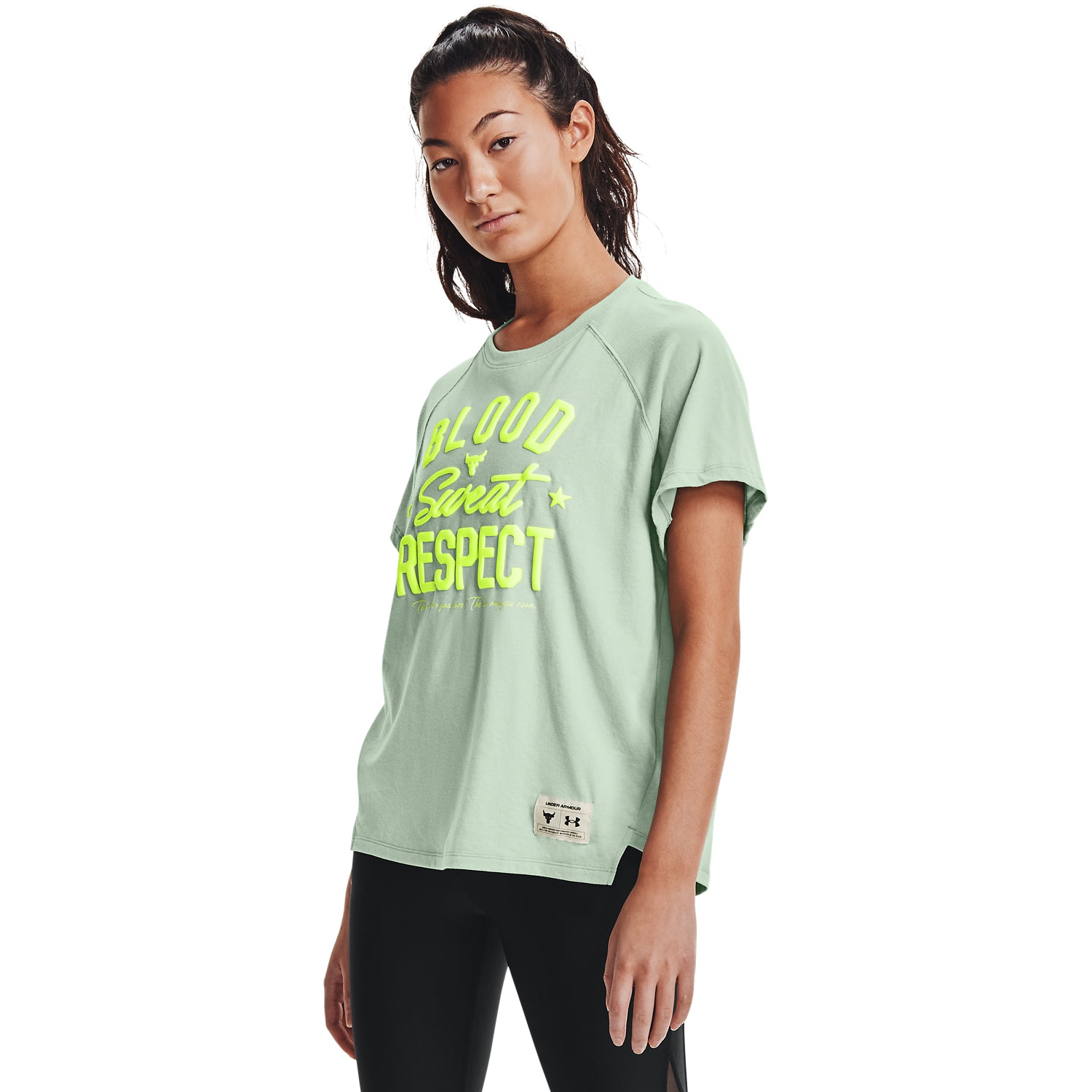 Polera Manga Corta Ua Project Rock Bsr Ss para Mujer