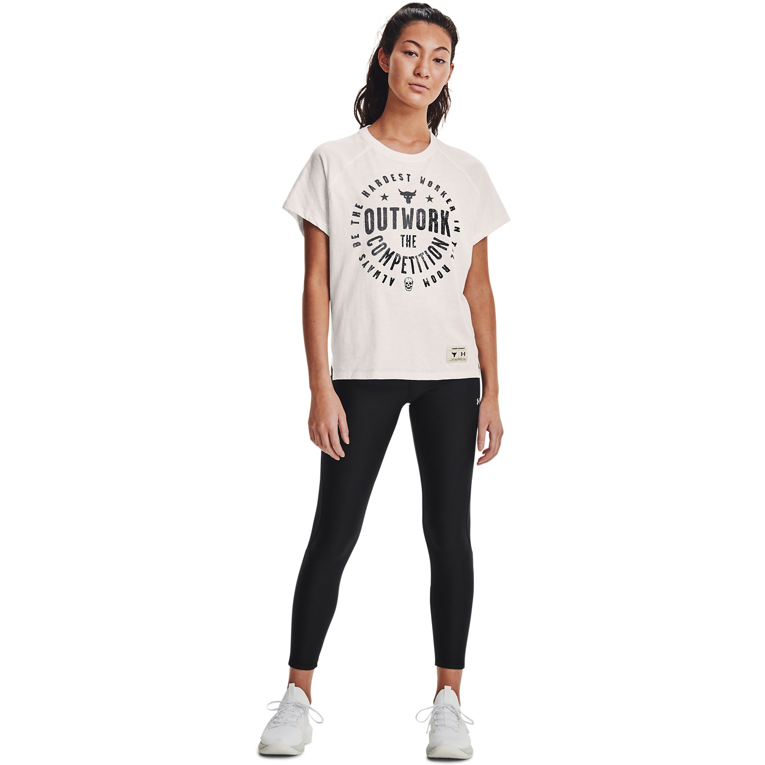Polera Manga Corta Ua Project Rock Outwor para Mujer