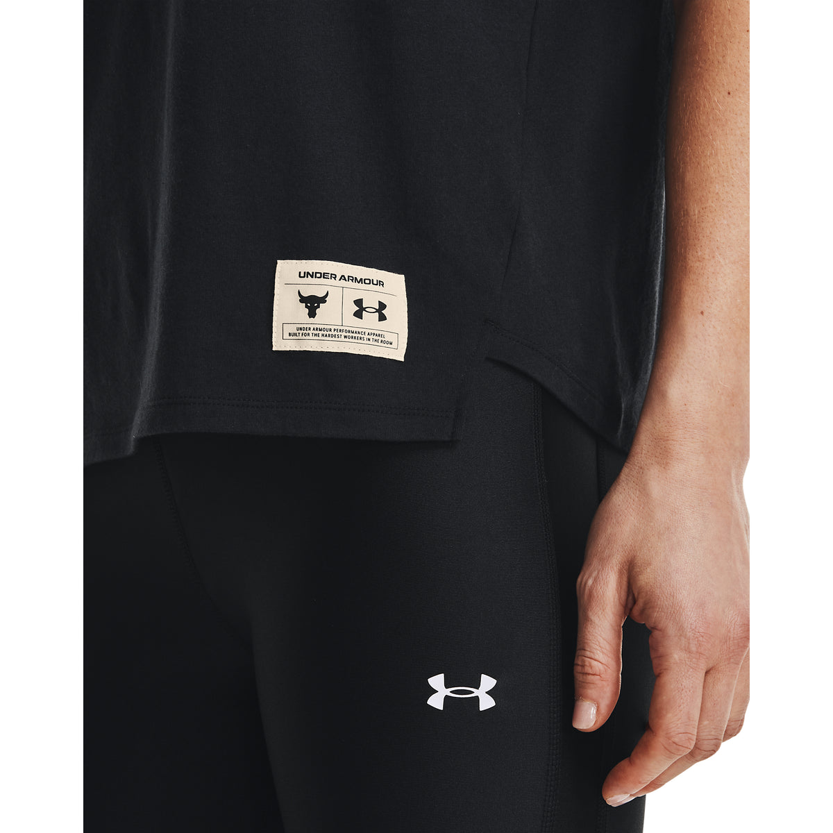 Polera Manga Corta Ua Project Rock Bull S para Mujer