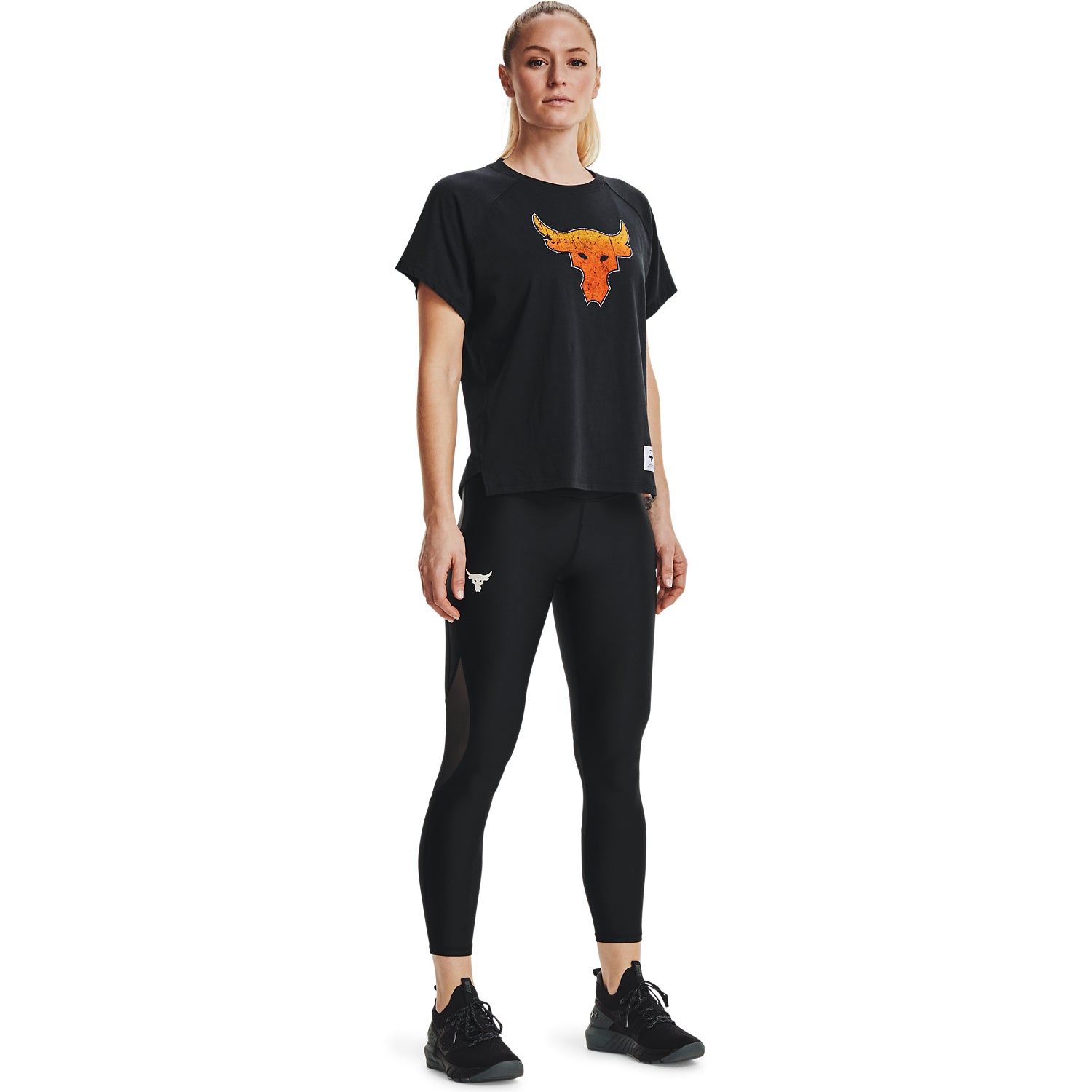 Polera Manga Corta Ua Project Rock Bull S para Mujer