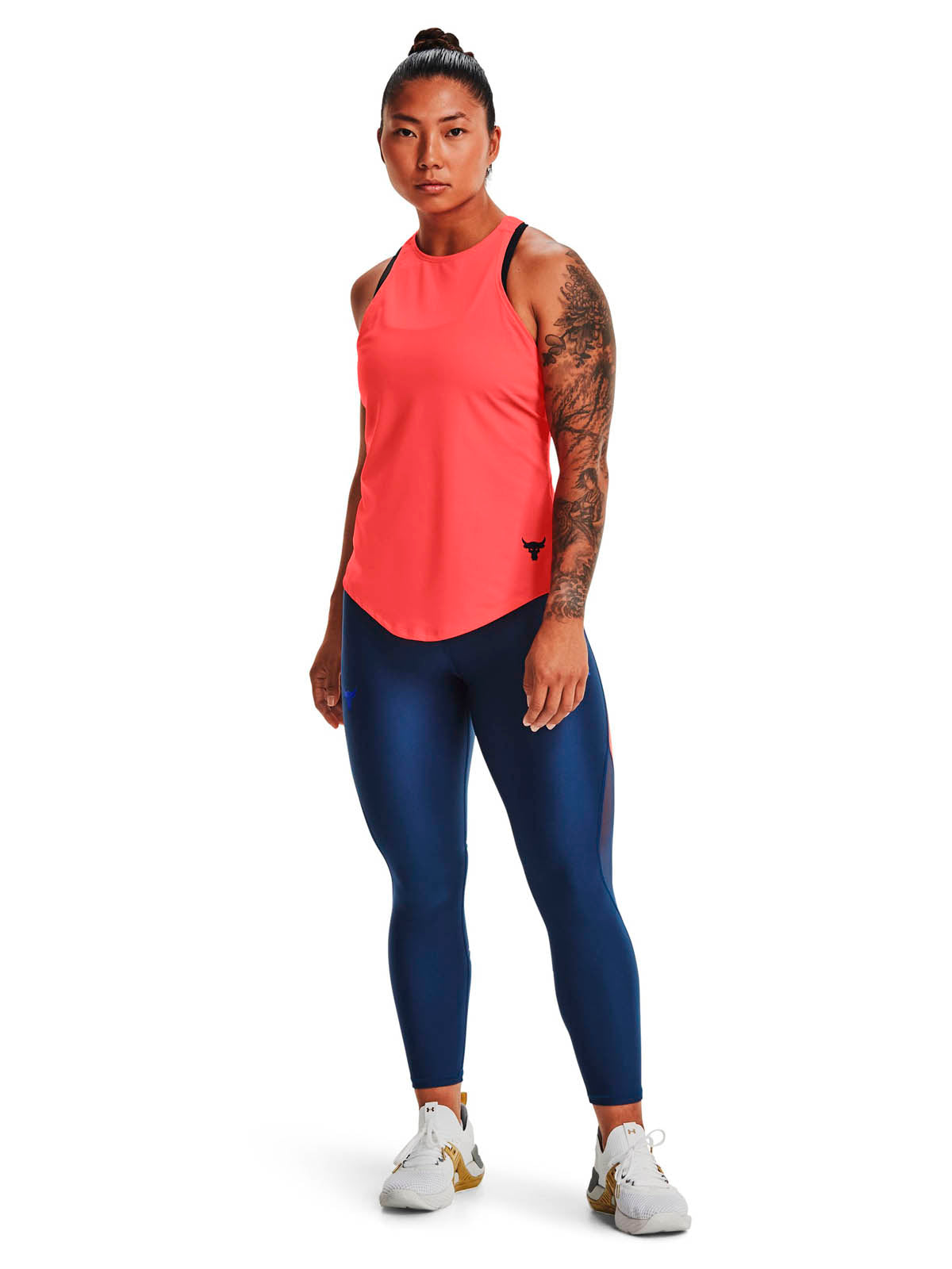 Polera sin mangas Project Rock HeatGear® para mujer