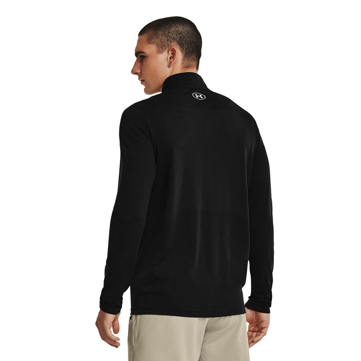 Polera manga larga UA Seamless ½ Zip para hombre