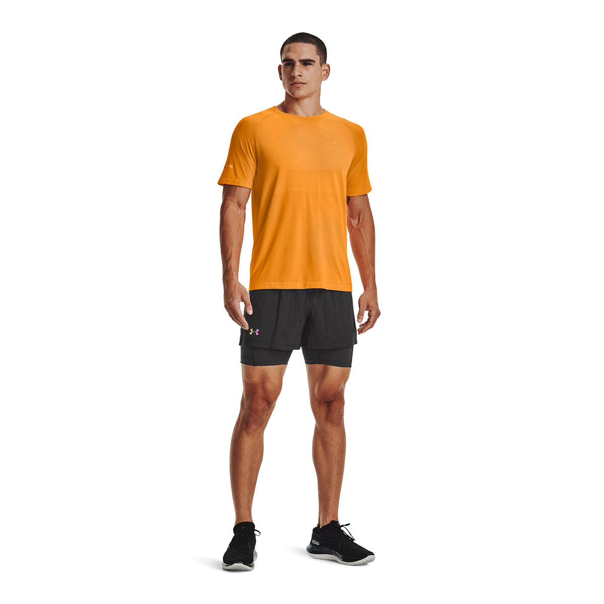 Polera Manga Corta Ua Seamless Run Ss-R para Hombre
