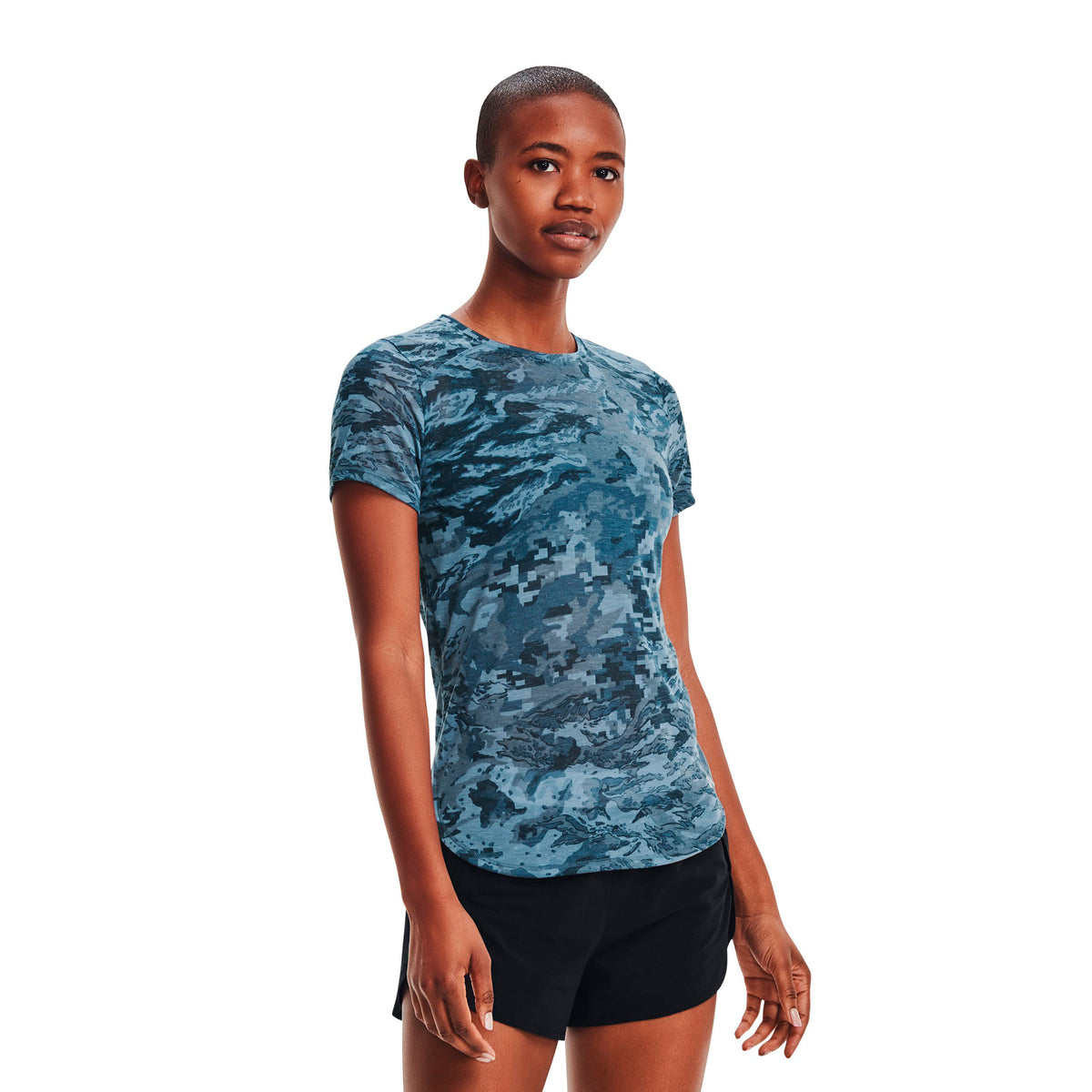 Polera manga corta UA Breeze Run para Mujer