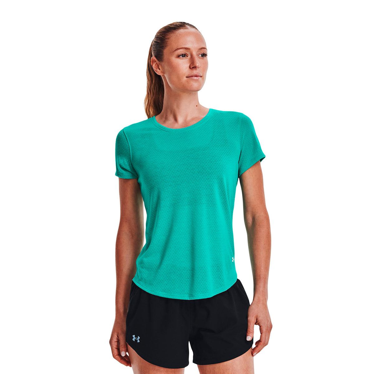 Polera manga corta UA Streaker Run para Mujer