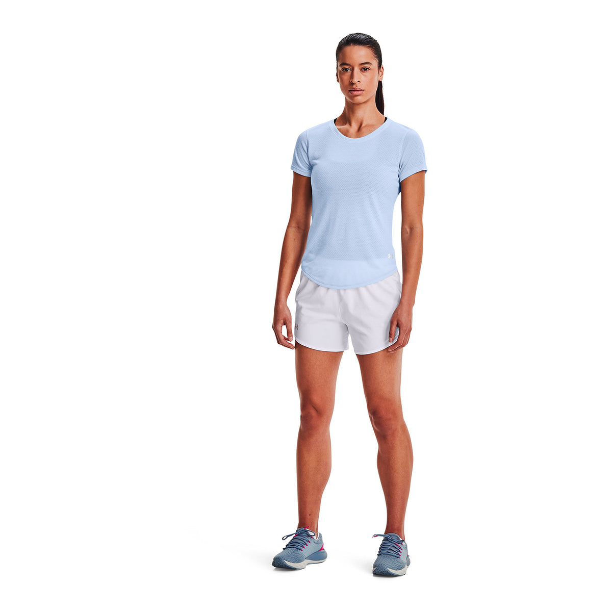 Polera manga corta UA Streaker Run para Mujer