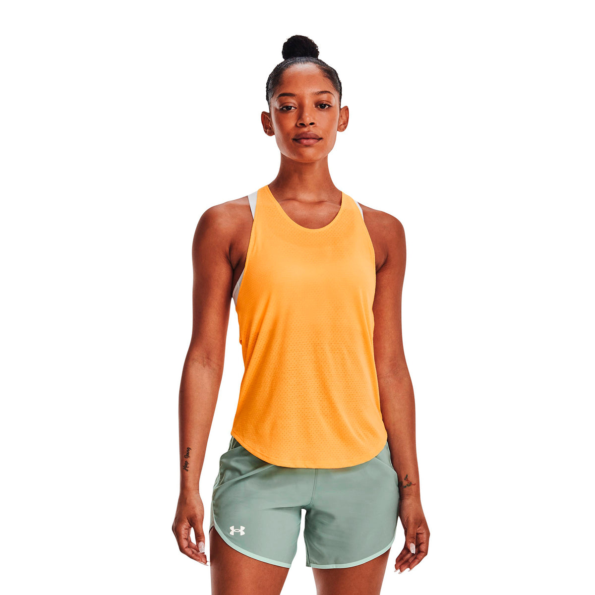 Polera sin mangas UA Streaker Run para mujer