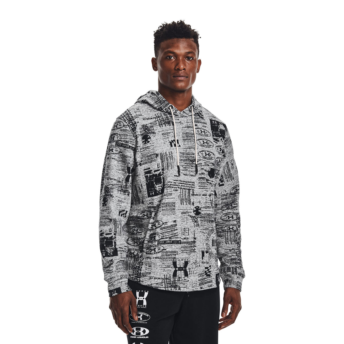 Poleron con gorroUA Rival Terry 25th Anniversary para hombre