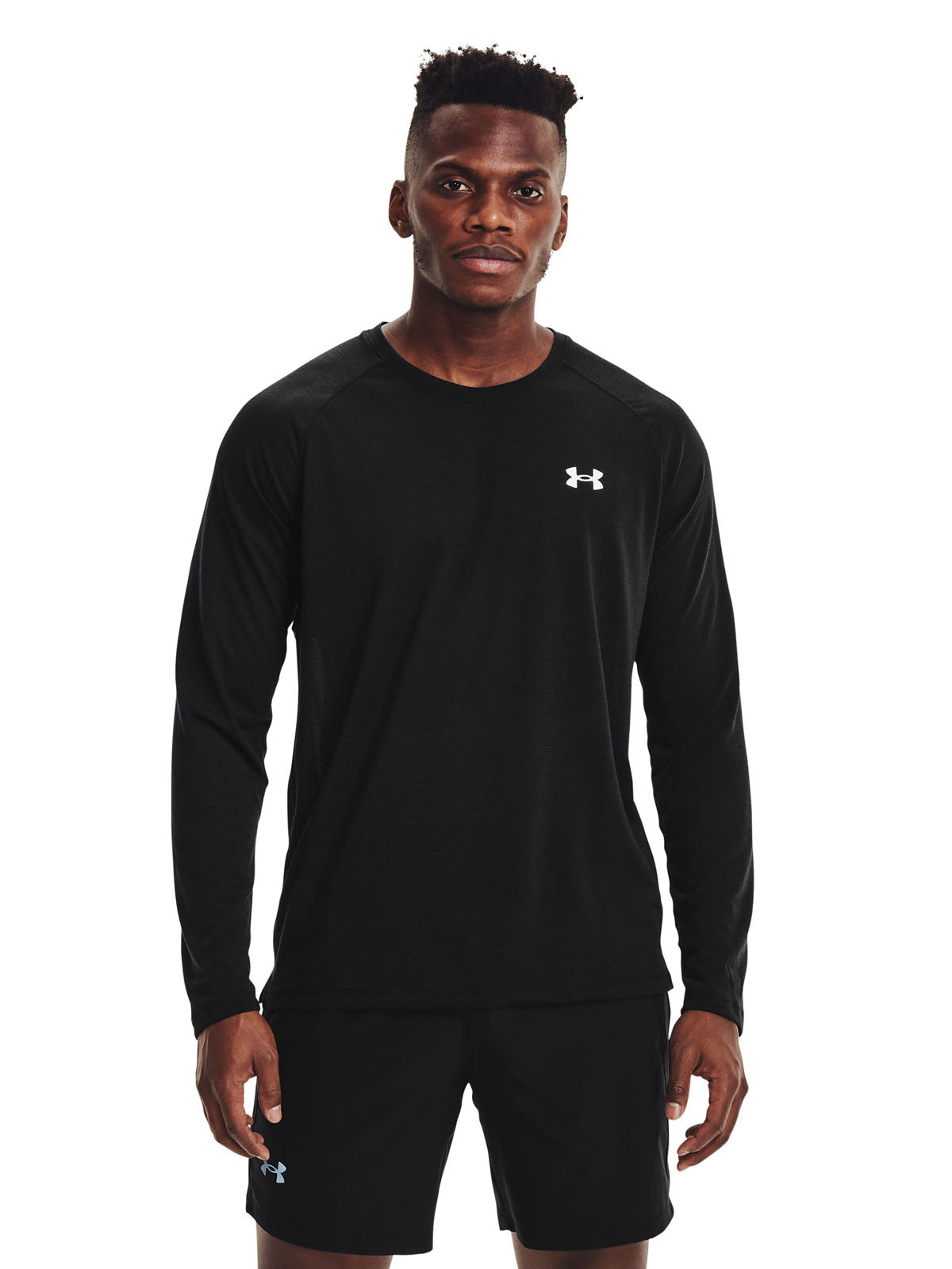 Polera manga larga UA Streaker Run para hombre