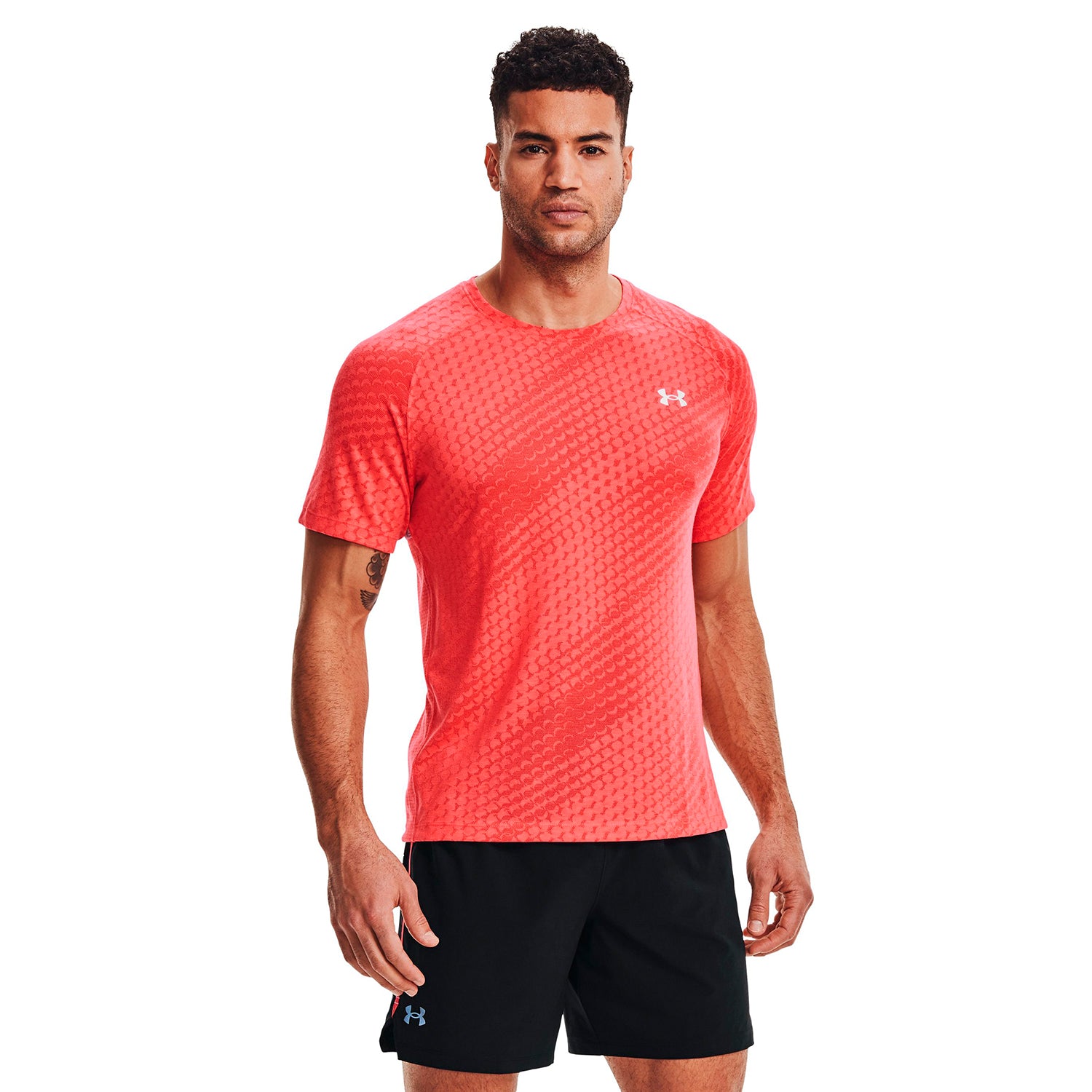 Polera Manga Corta UA Streaker Runclipse para Hombre