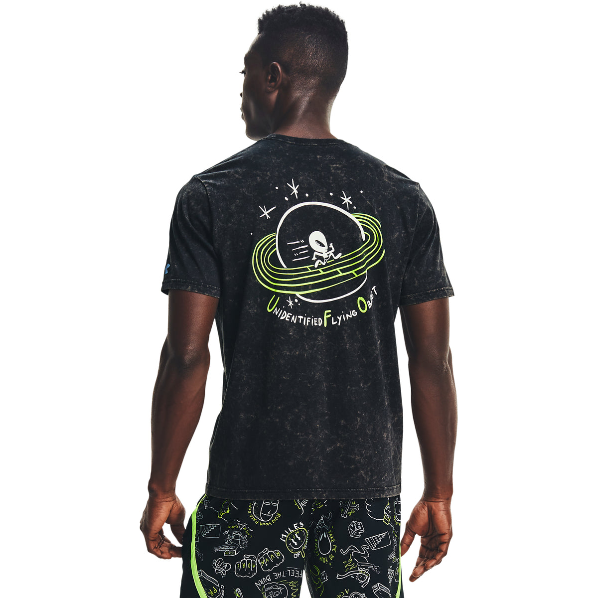 Polera Manga Corta UA RUN UR FACE OFF para Hombre