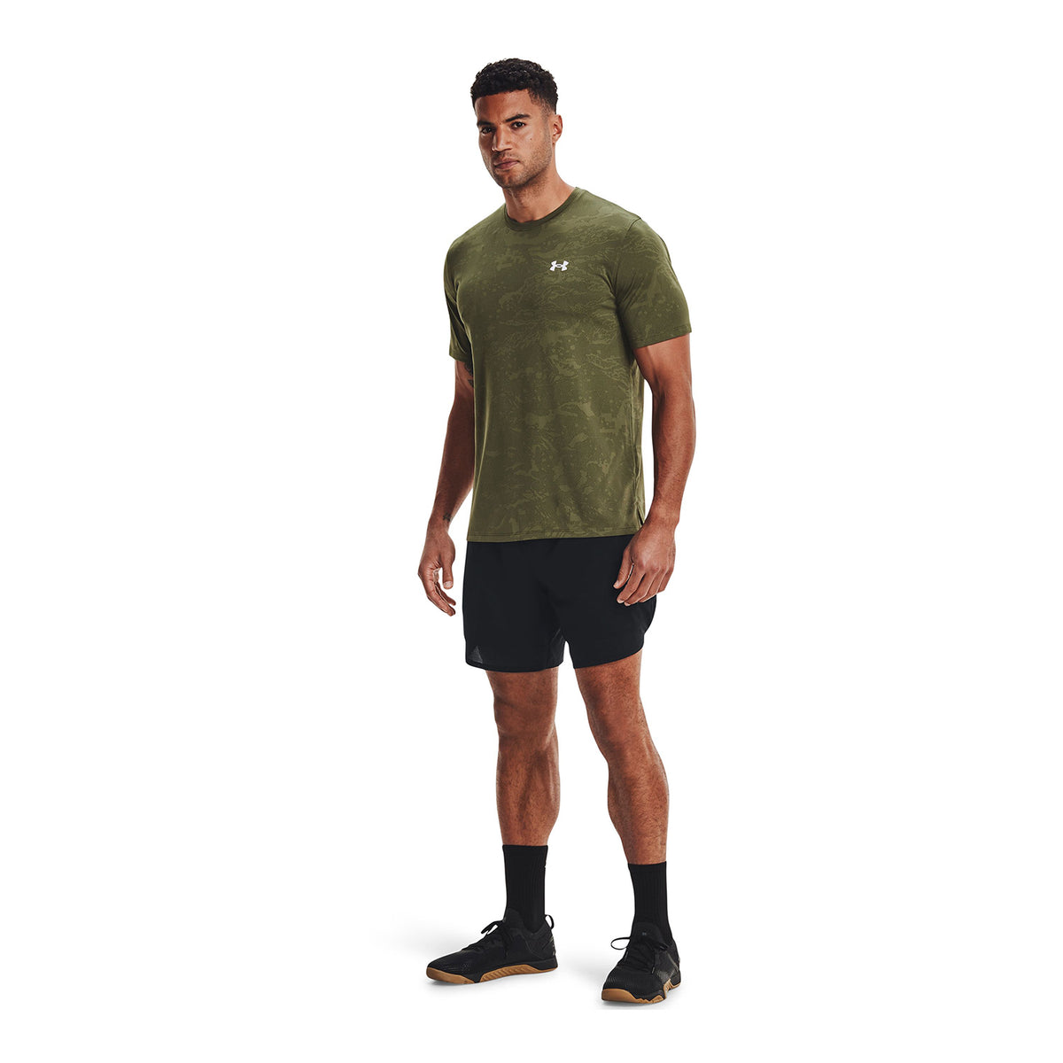Polera Manga Corta UA Training Vent Camo para Hombre