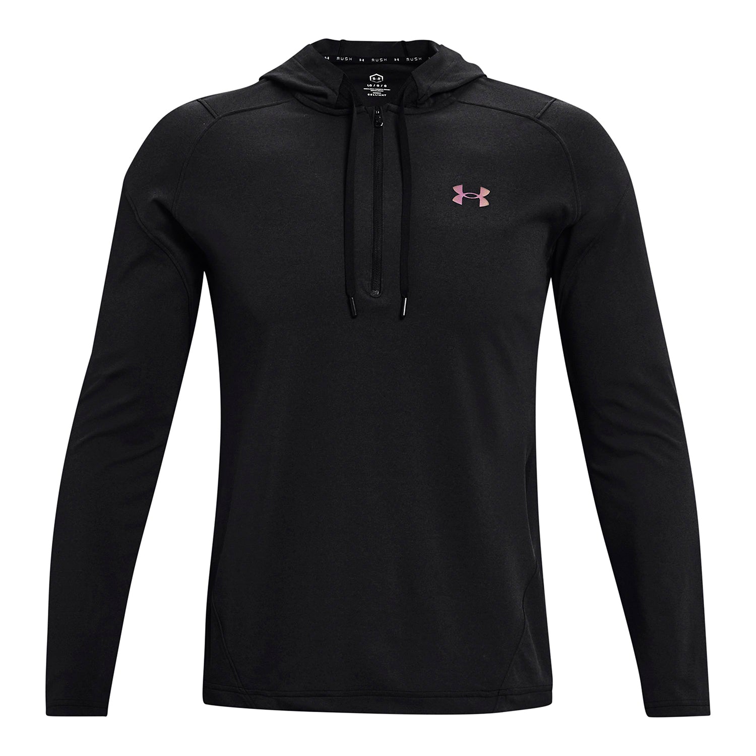 Polera Manga Larga Ua Rush 1/2 Zip Hood para Hombre