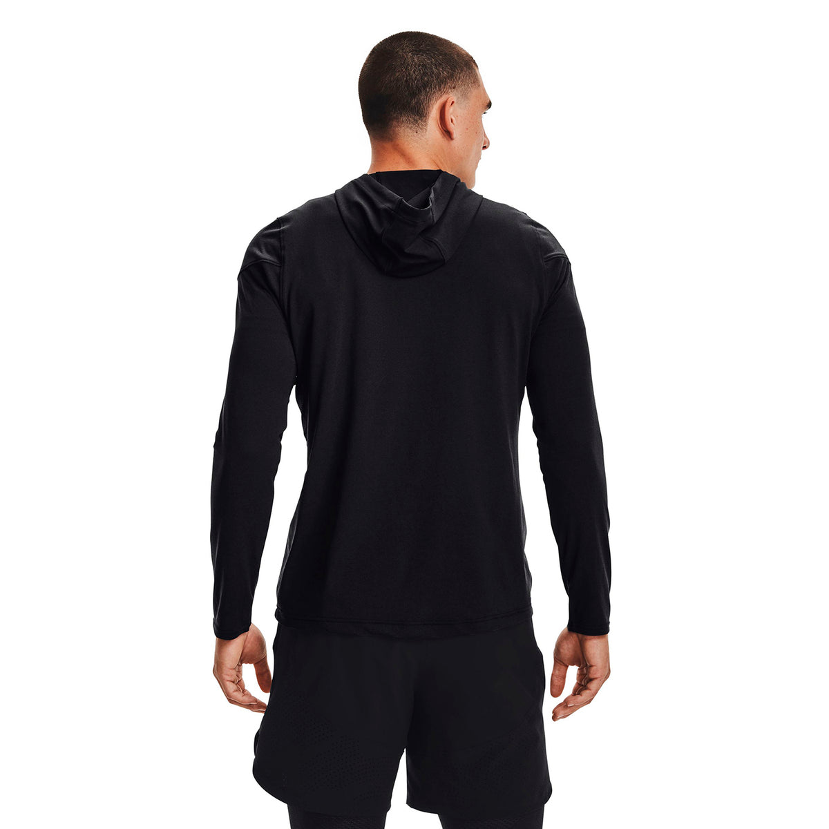 Polera Manga Larga Ua Rush 1/2 Zip Hood para Hombre