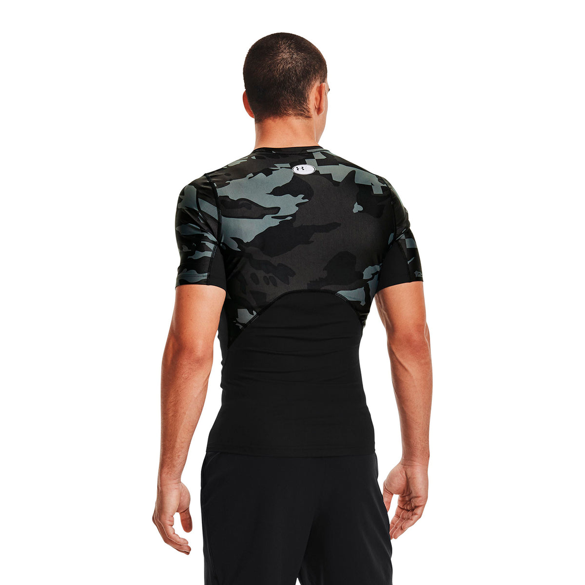 Polera de compresión manga corta UA Iso-Chill  Printed para hombre